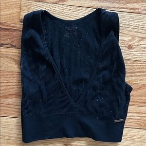 Danskin Black Ribbed Knitwear